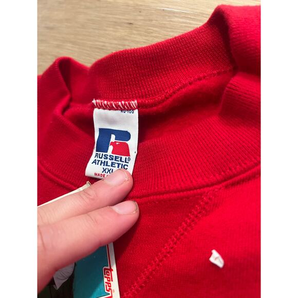 Vintage Russell NC State Crewneck Sweatshirt XXL Athletic USA College - Picture 3 of 7